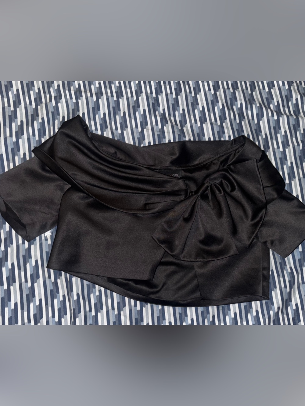 Black Satin shawl